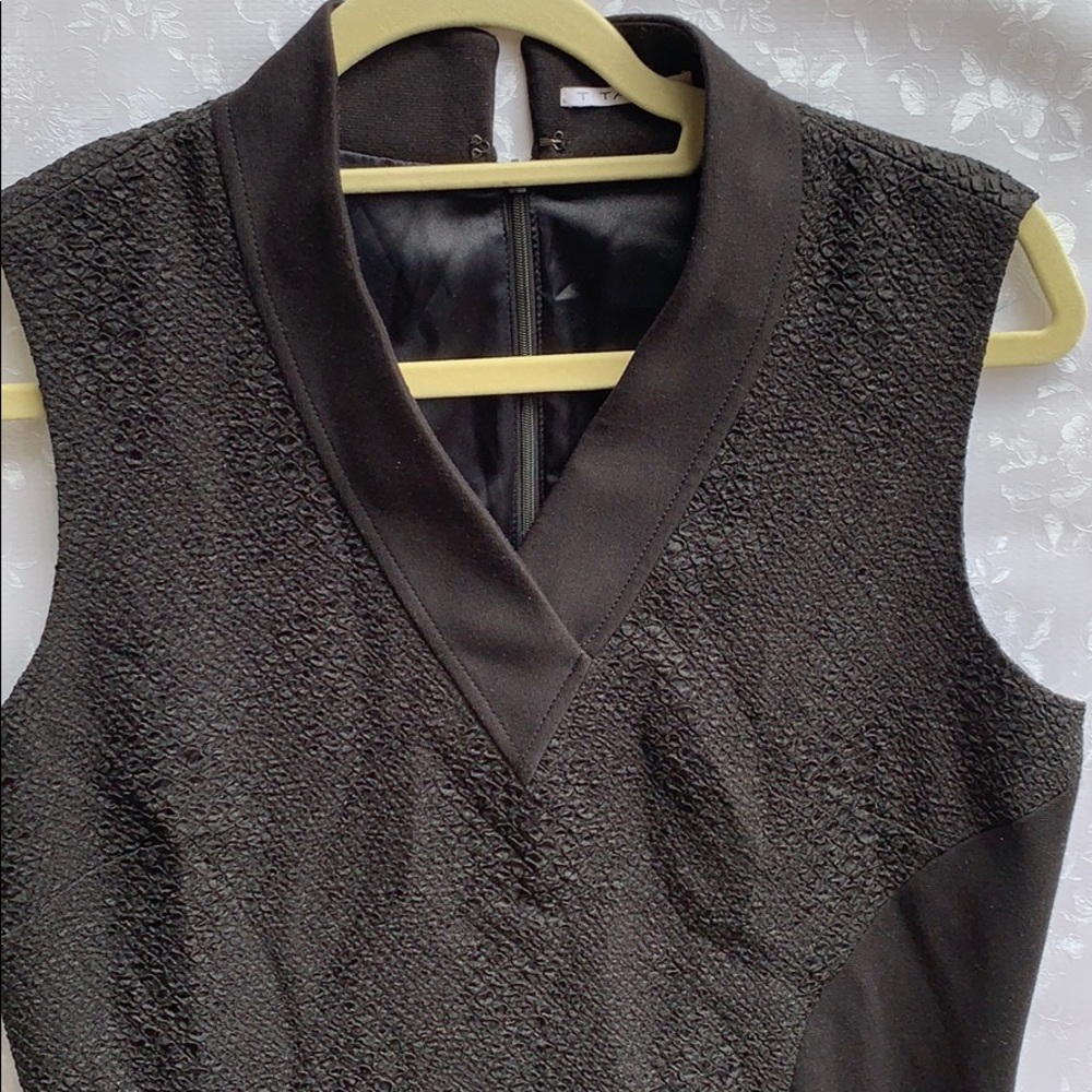 Black sleeve Tahari dress